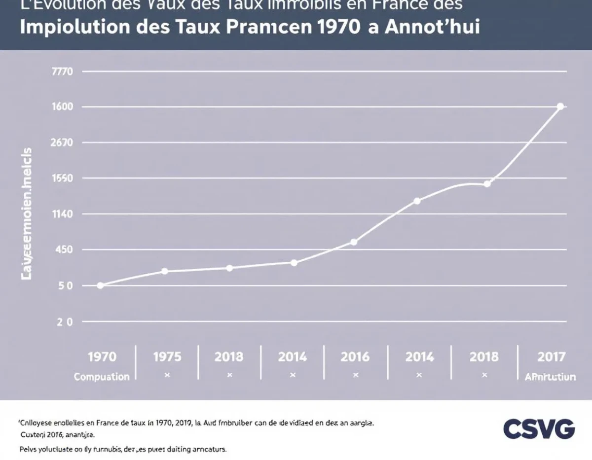 L'Évolution des Taux Immobiliers en France de 1970 à Aujourd'hui : Analyse Complète